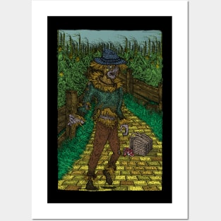 Walkers Of Oz: Zombie Wizard of Oz Walking Dead Cornfield Parody Posters and Art